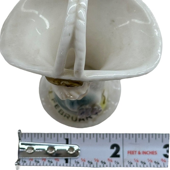 February Birthday Angel Adriane Basket Figure Purple Rhinestones DAMAGE READ VTG - Picture 10 of 12